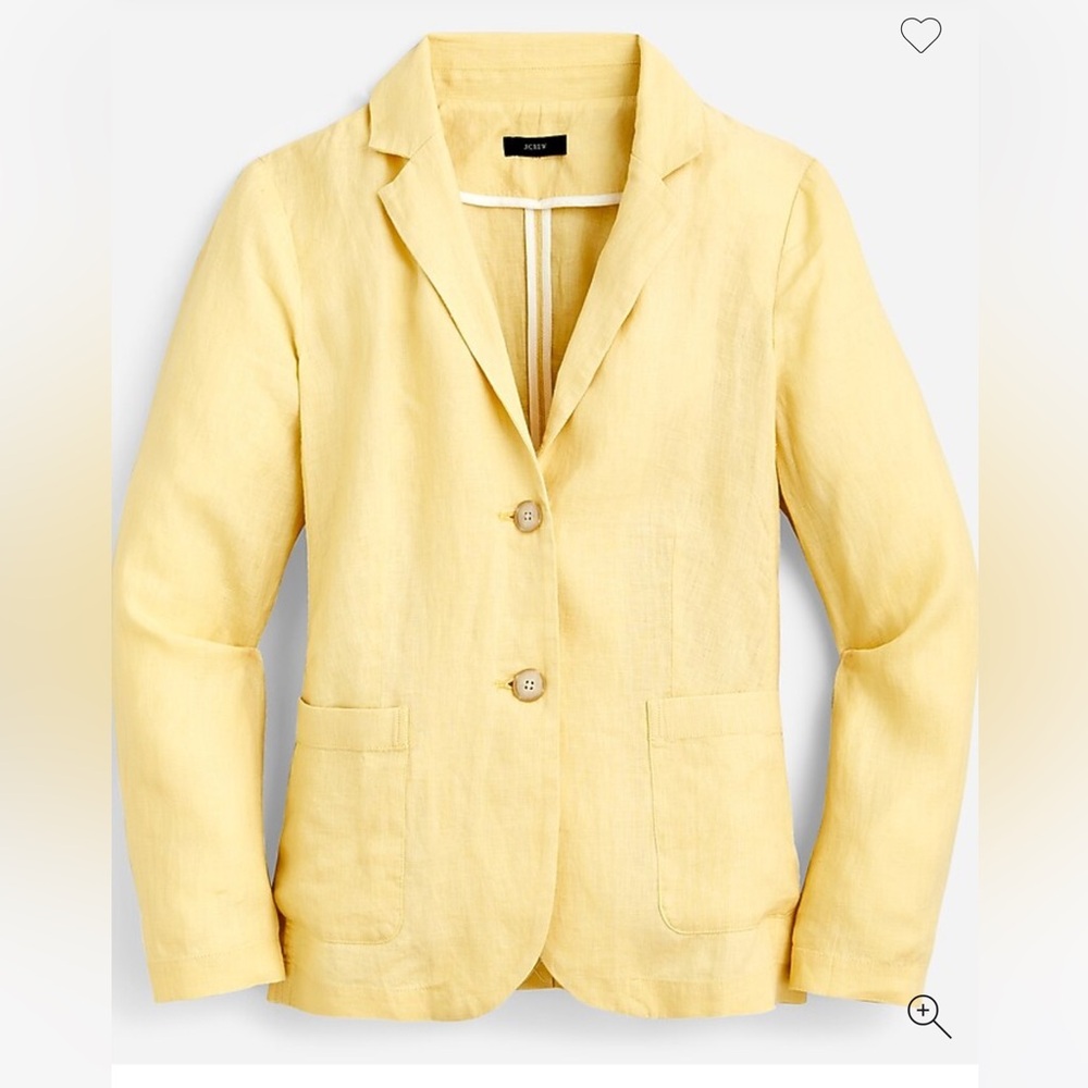J. Crew Women's Light Yellow Blazer